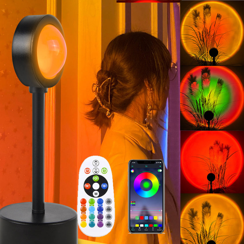 Radiate Serenity: Illuminate Your Space with our Captivating Smart Sunset Lamp (USB/5V)