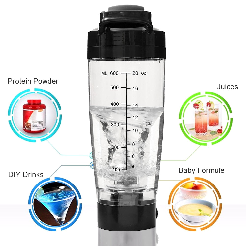 PowerBlend Pro: Advanced Electric Shaker Bottle for On-The-Go Nutrition